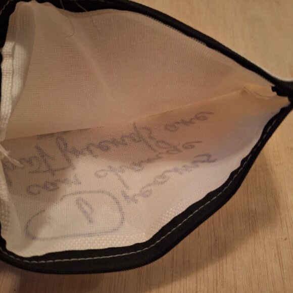 Friends‎ Forever Canvas Zipper Pouch Quote Inspirational Gift Besties 9.5x7 Inch - Picture 4 of 4